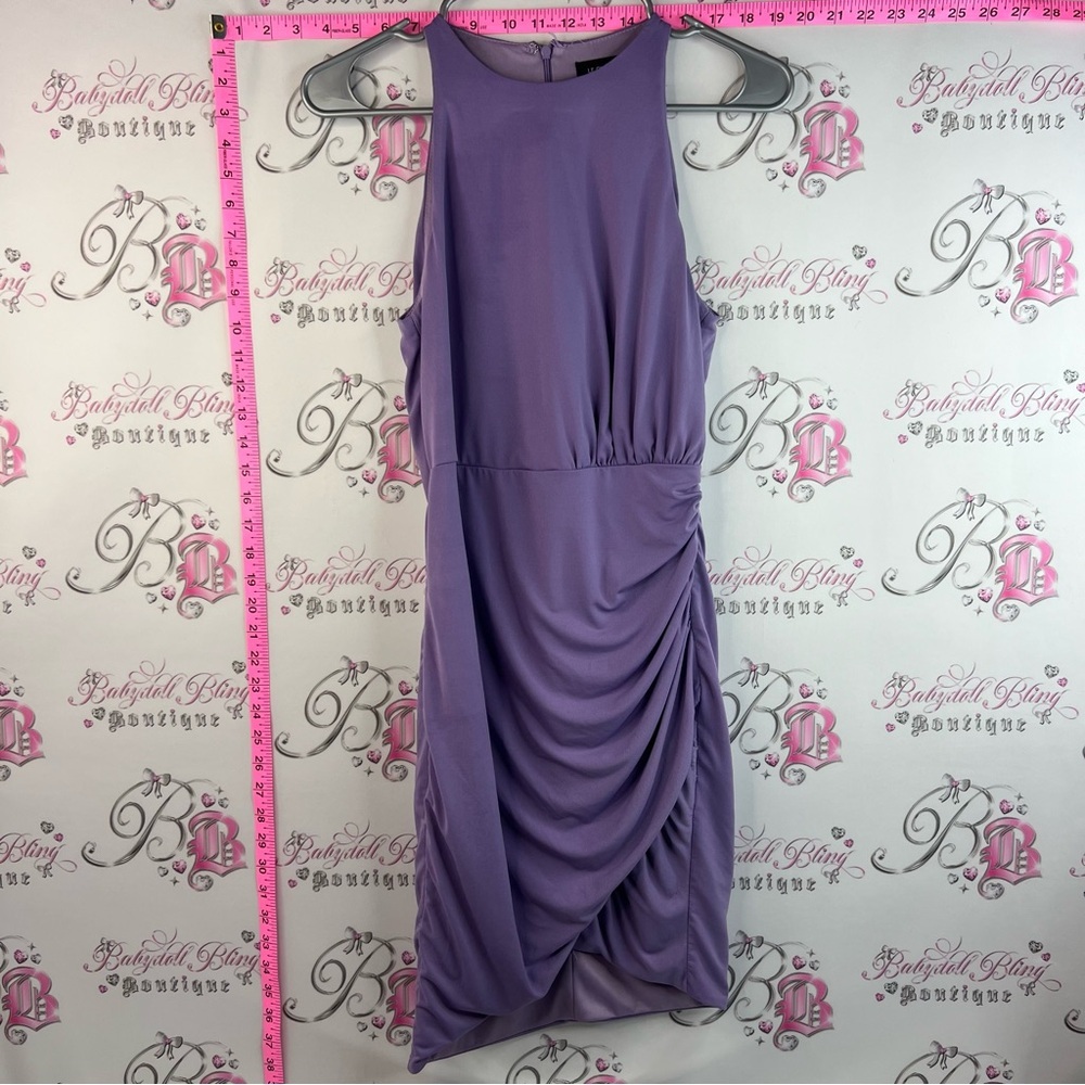 le chateau dress cinch light stretchy Lavender Sleeveless Midi Dress
